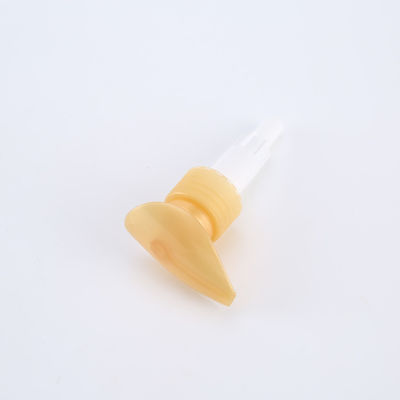 28/410 Clear Bottle Pump , Ribbed Liquid Soap Plastic Pump Cap