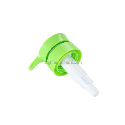 24/415 33/410 Shampoo Lotion Pump Light Green Screwed Round Top