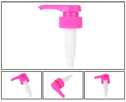 Purple PP Plastic Foam Pump Head 33mm 4.4g Non Spill Ribbed Closure